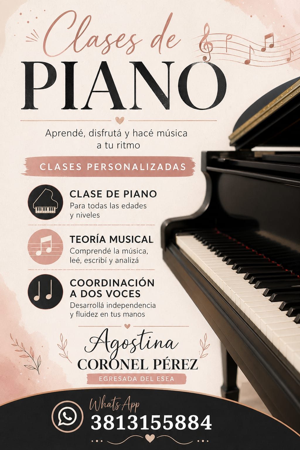 Clases de Piano y Teoría Musical